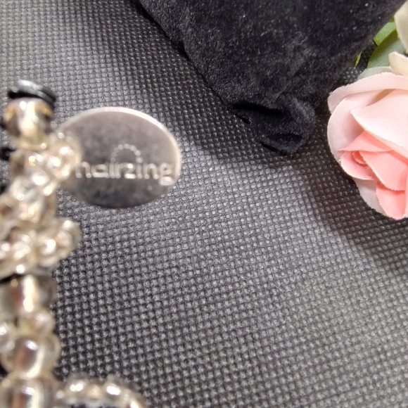 Stretch Combs Double Cross Beaded Hair Clip for Thick Curly Hair - Med - Picture 9 of 11